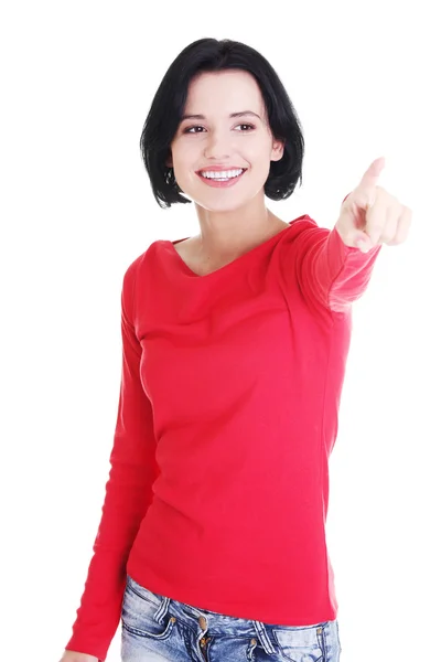 Woman making choose — Stock Photo, Image