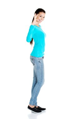 mükemmel bir jest kadın güzel başarı