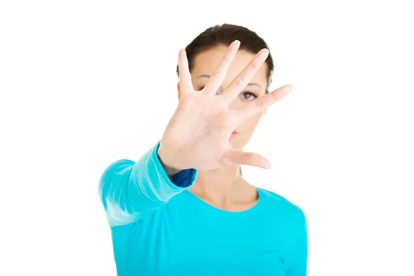 Hold on, Stop gesture — Stock Photo, Image