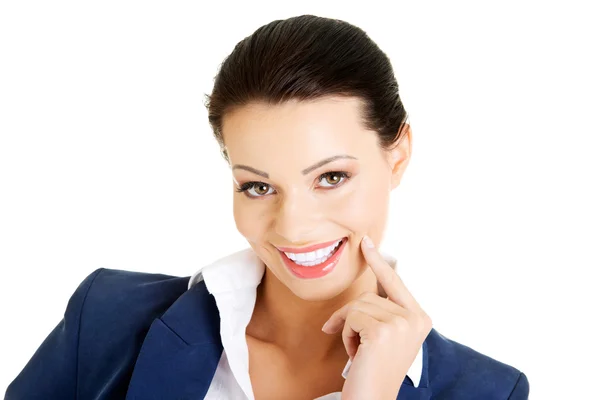 Retrato de una joven empresaria de éxito — Foto de Stock