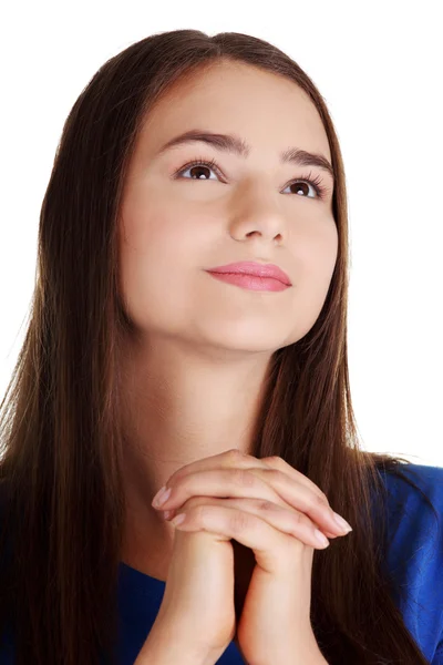 Woman praying — Stock Photo, Image