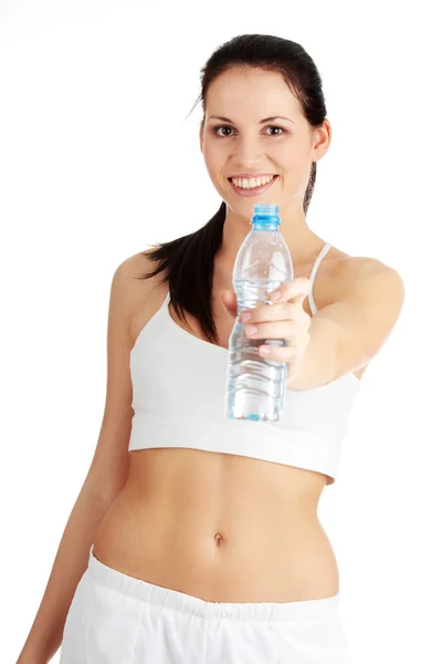 Woman drinking water Stock Image