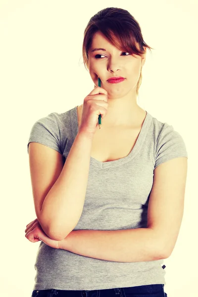 Mujer reflexiva — Foto de Stock