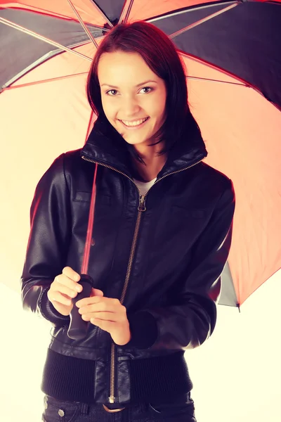 Mujer bajo paraguas —  Fotos de Stock