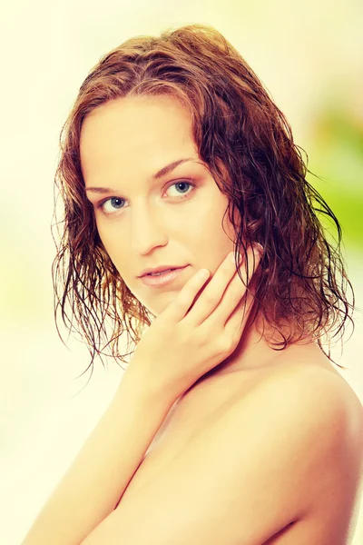 Woman without a make-up — Stock Photo, Image