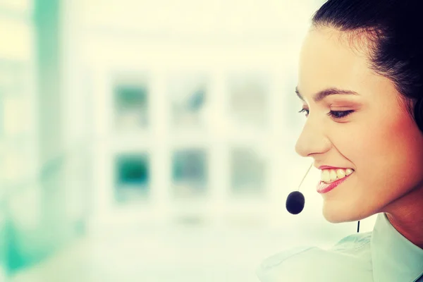 Call center woman — Stock Photo, Image