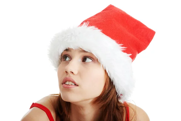 Santa girl — Stock fotografie