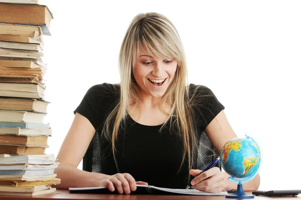 Teen girl learning — Stock Photo, Image