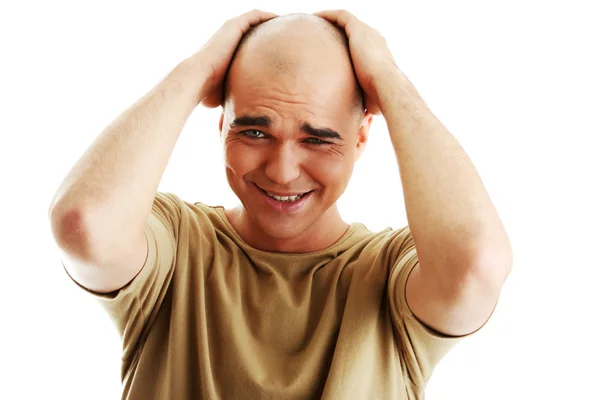 Man with happy facial expression — Stock Photo, Image