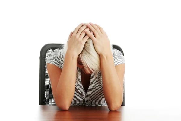 Mujer triste. — Foto de Stock