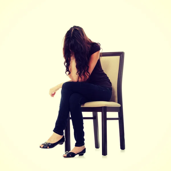 Женщина с депрессией — стоковое фото