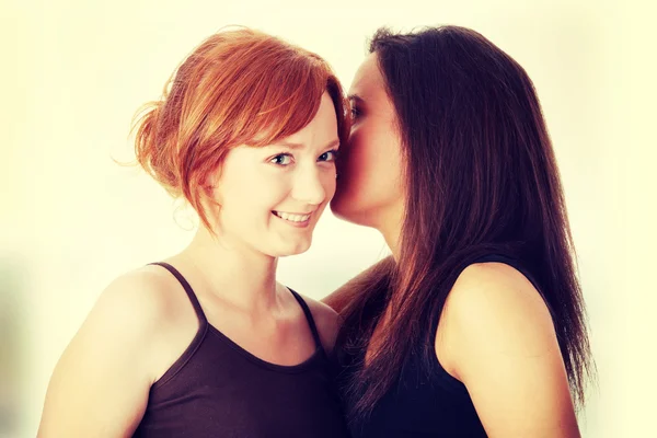 Women talking gossip — Stock Photo, Image