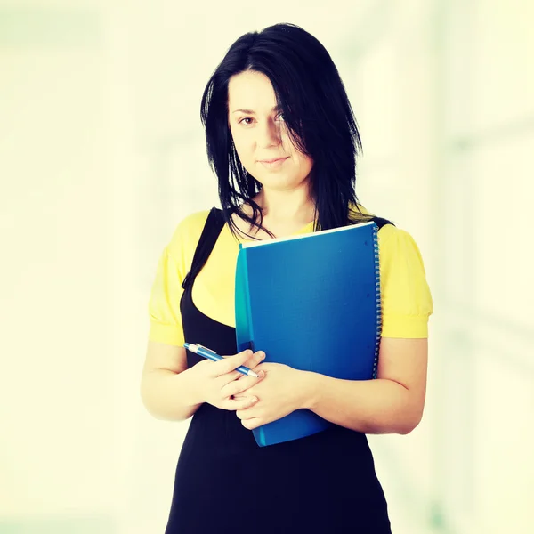 Giovane corpulenza studentessa donna — Foto Stock