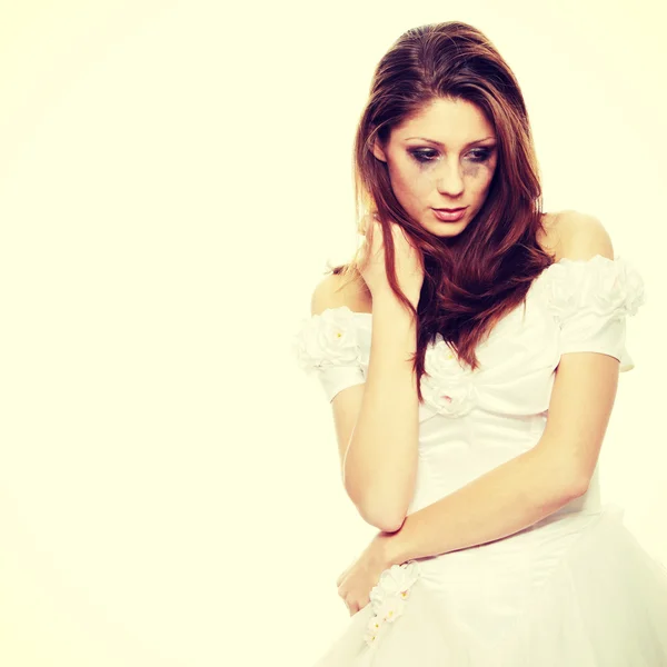 Sad bride — Stock Photo, Image