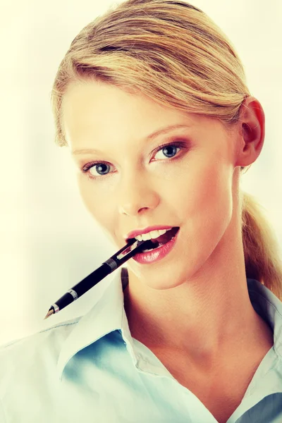 Young beautiful student girl — Stock Photo, Image