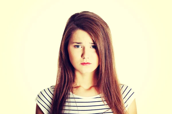 Sad female teen. — Stock Photo, Image