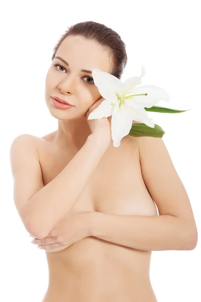 Beautiful face of spa woman — Stock Photo, Image