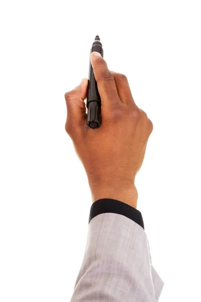 Businessman with marker — Stock Photo, Image