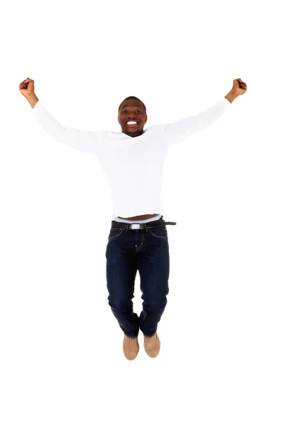 Happy man jumping — Stock Photo, Image