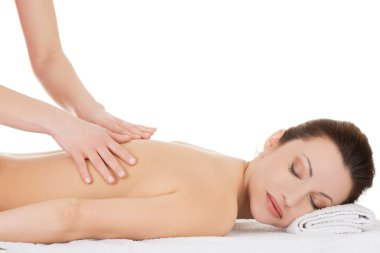 kadın beeing Spa salonda masaj rahatlatıcı 