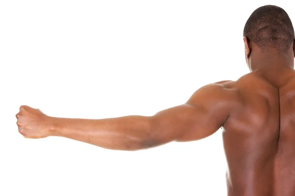 Homem negro muscular — Fotografia de Stock