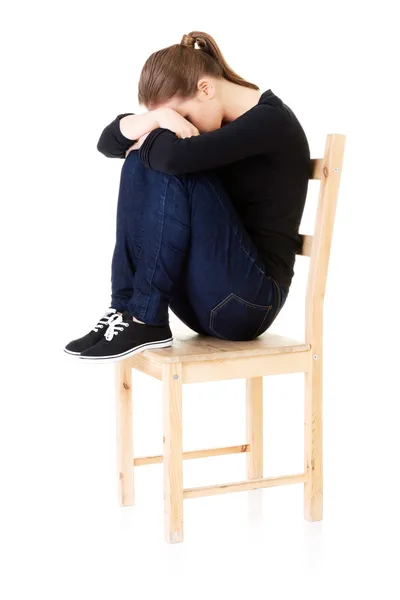 Triste menina adolescente . — Fotografia de Stock