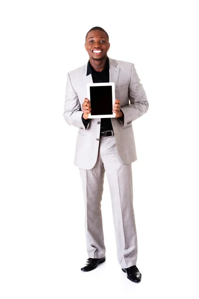 Handsome businessman with tablet Royalty Free Stock Photos