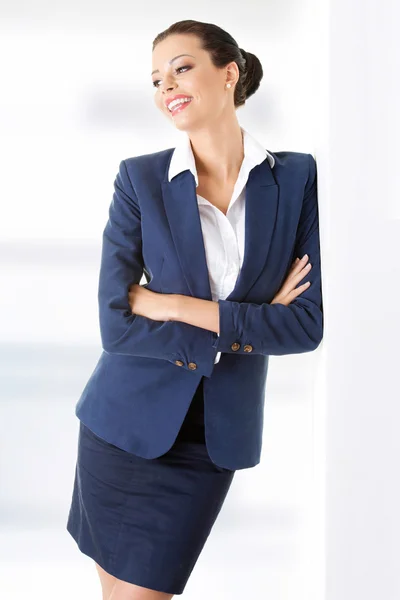 Businesswoman or student in elegant clothes — Stock Photo, Image