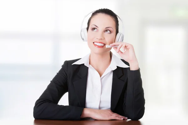 Call-center assistant — Stock Photo, Image
