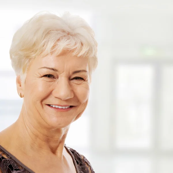 Portrait of an old, elderly lady. — Stock Photo, Image