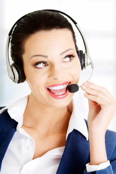 Call-center assistant — Stock Photo, Image