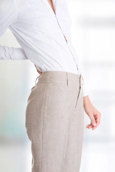 Woman with back pain — Stock Photo, Image