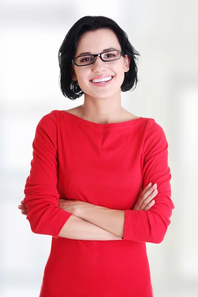 Mooie vrouw in casual kleding — Stockfoto