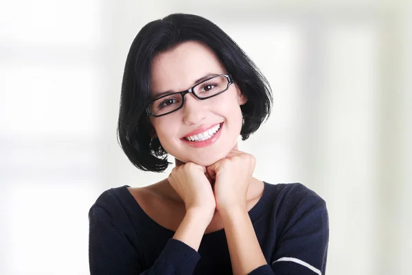 Sonriente estudiante chica en ropa casual —  Fotos de Stock