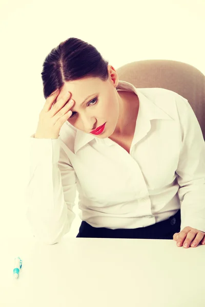 Empresária stressada — Fotografia de Stock