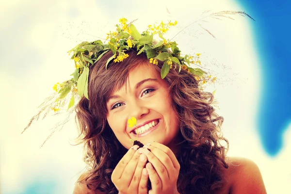 Spring woman — Stock Photo, Image