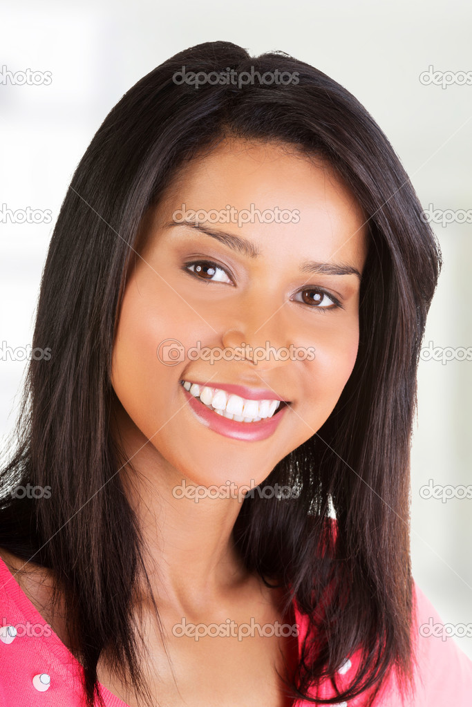 Woman in casual clothes portrait.