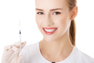 간호사 또는 의사 바늘