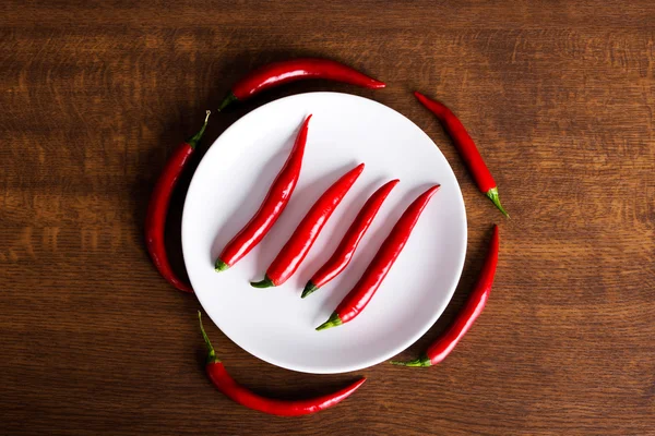 Samenstelling van de chili peppers — Stockfoto