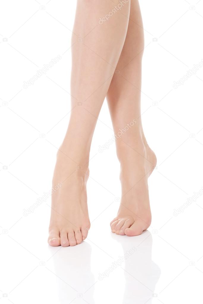 Beautiful smooth, shaved legs and feet. Stock Photo by ©piotr_marcinski