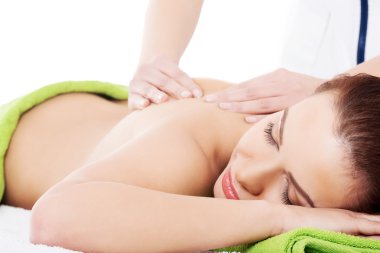 kadın beeing Spa salonda masaj rahatlatıcı