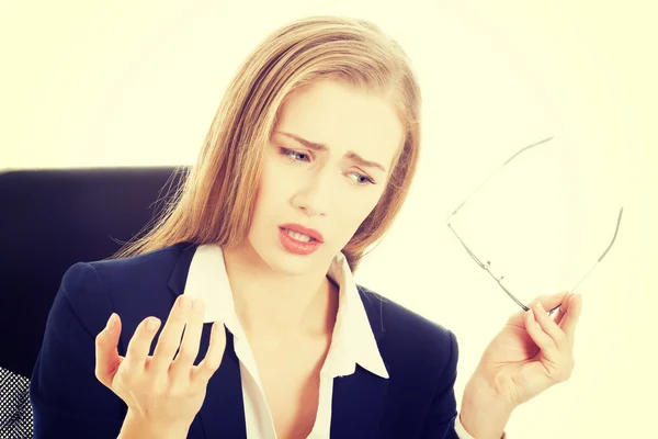 Mujer de negocios sorprendida — Foto de Stock