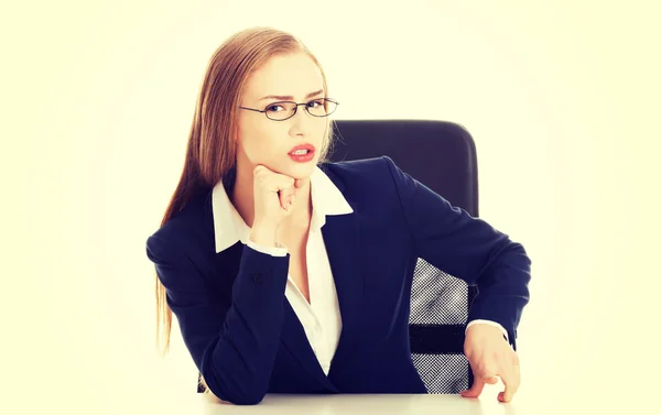 Business woman bossy behaviour — Stock Photo, Image