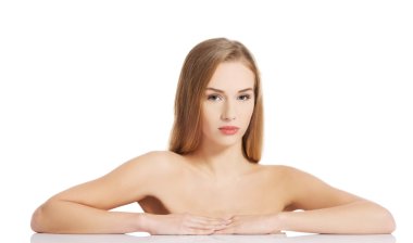 Güzel spa kadını.