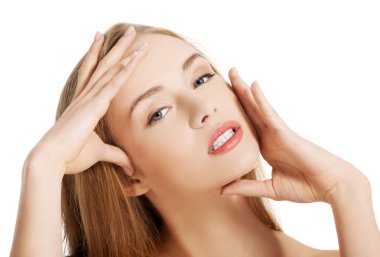 Güzel spa kadını.