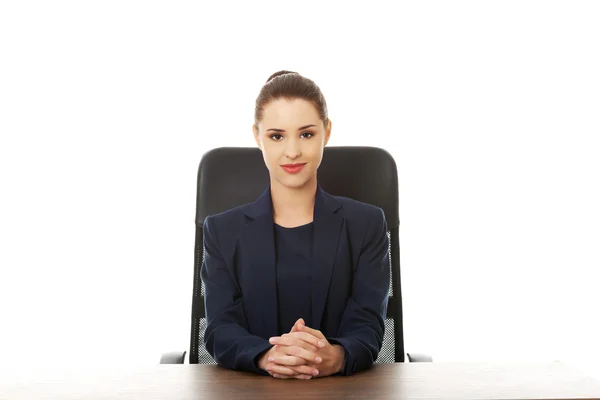 Retrato de uma mulher de negócios elegante — Fotografia de Stock