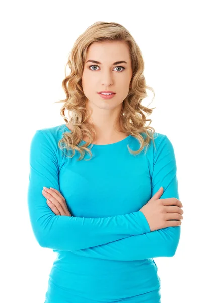 Young casual woman style. Studio portrait — Stock Photo, Image