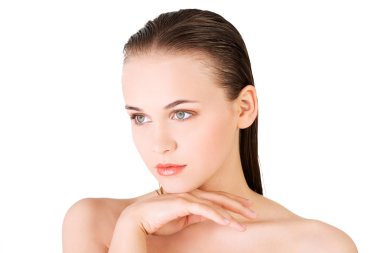 Güzel spa kadını.