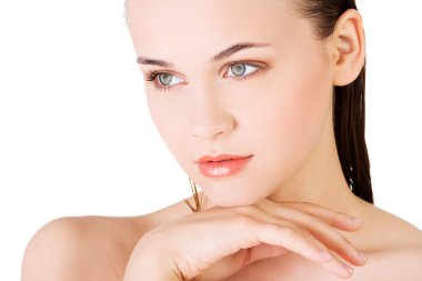 Güzel spa kadını.