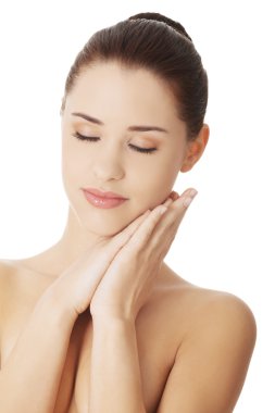 Güzel spa kadını.